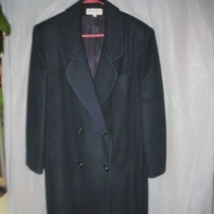 Ladies,coat long,wool,Jon.Michael,USA,Navy Blue 14